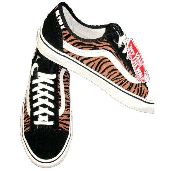 Vans Women's Style 36 Decon Sf Animal Stripes shoes Black Marshmallow Sizes NEW - Picture 4 of 5